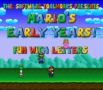 Mario's Early Years - Fun with Letters (USA) screen shot title